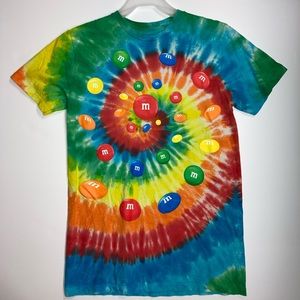 M&M’s Rare Tie Dye T-Shirt Size Small
